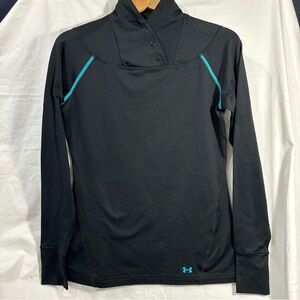 Under Armour women’s ColdGear thermal snap collar pullover  thumb hole snow ski